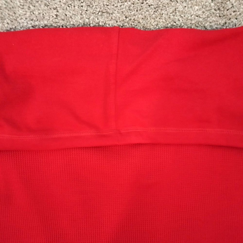 NWT L Ralph Lauren Red Waffle Knit Open Jacket - Picture 11 of 13